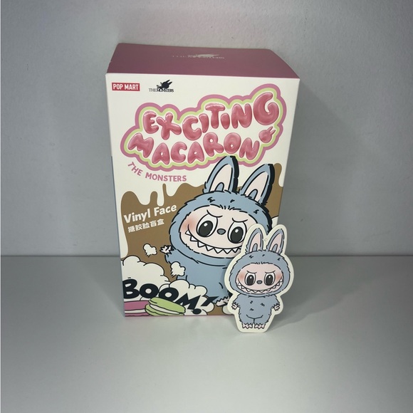 Pop Mart The Monsters Exciting Macaron Sea Salt Coconut Labubu Pendant Blind Box - Picture 5 of 12
